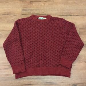 VTG Environmental Clothing Adult XL Knit Sweater Birdseye Grandpa 85% Wool